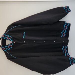 Vintage Black West Ark Heavy Duty Tractor Trailor Jacket sz 3XL 18 wheeler truck